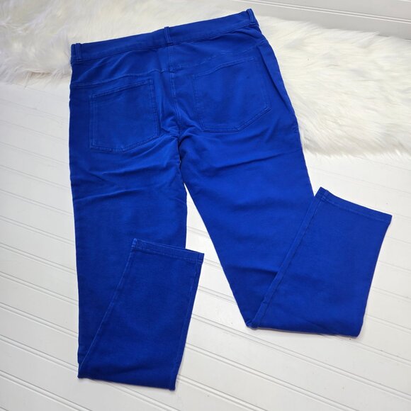 NWOT Avon's Mark Royal Blue Stretch Skinny Zip Fly Soft Pants Plus Size XXL New - Picture 2 of 10